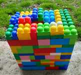Cuburi colorate constructie copii