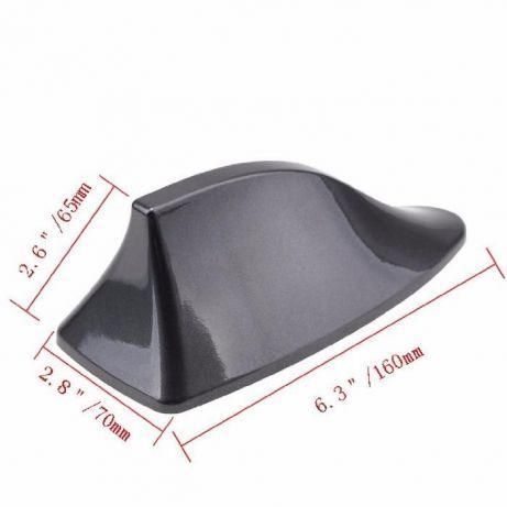 антена за кола тип перка на акула, с усилвател, черна verk 10054