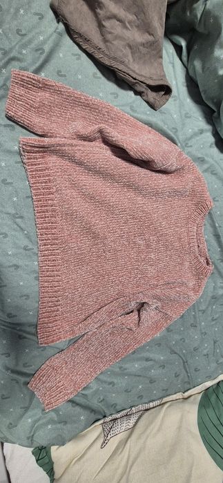 Pluover Sinsay roz pudrat cu maneci