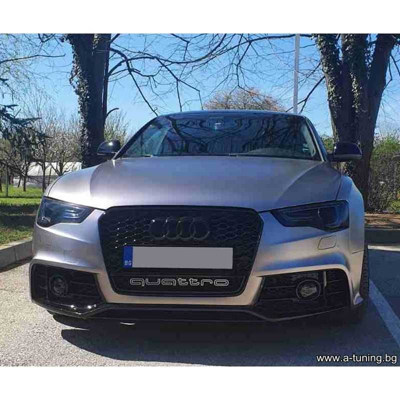 Тунинг решетка RS5 визия с “quattro” за Audi A5 8Т FL