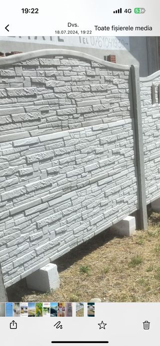 Gard beton placi