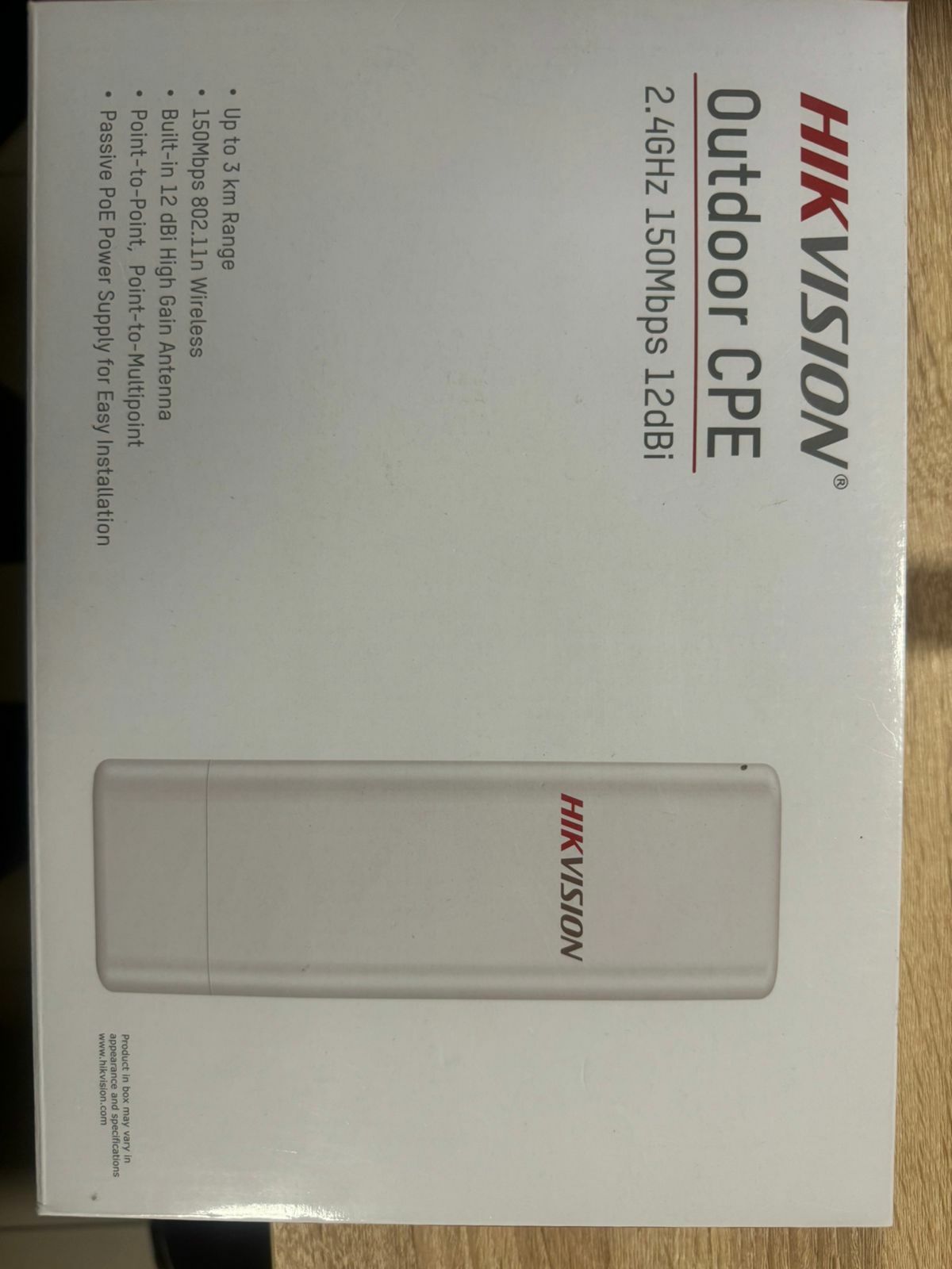 HIKVISION  (Outdoor CPE 2.4GHz 150Mbps 12 dBi)