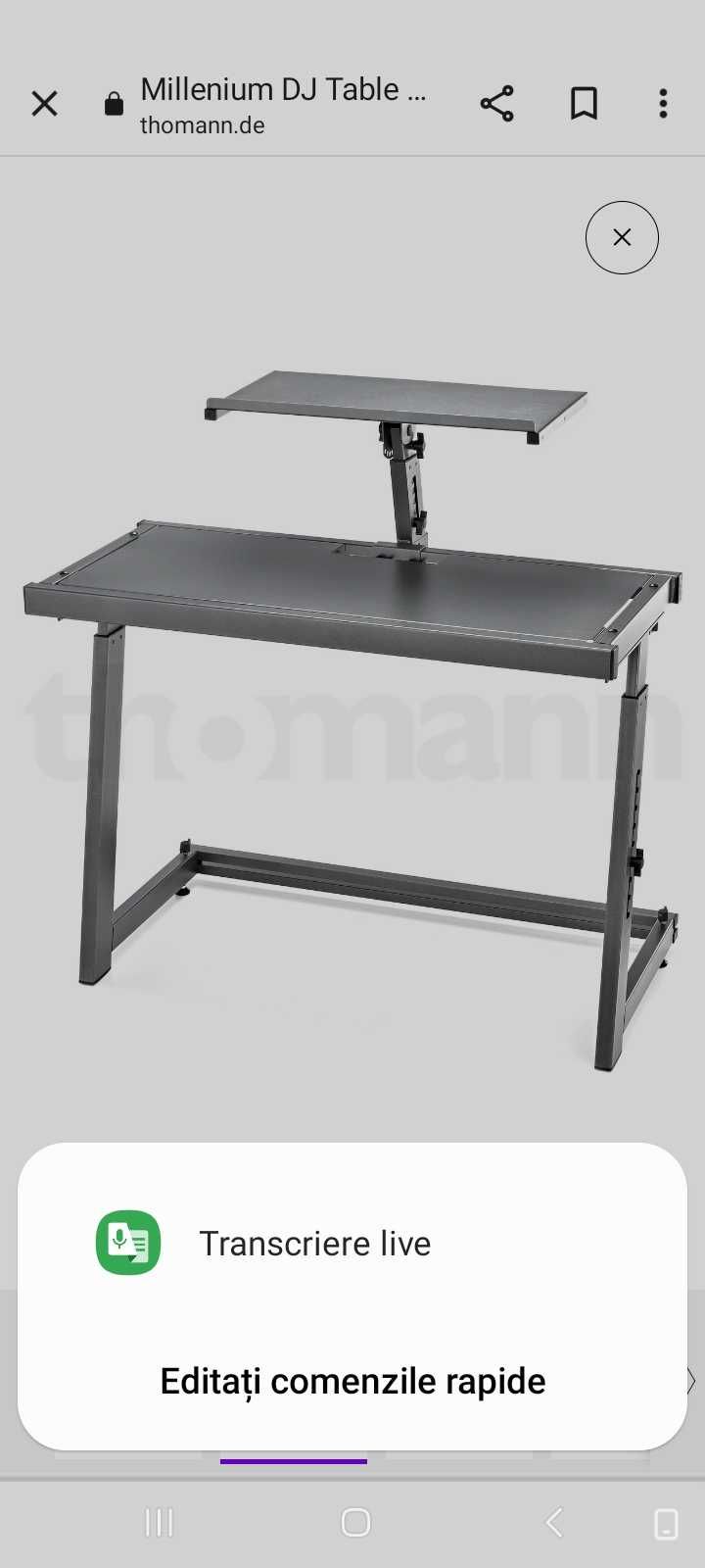 Vand stand consolo dj demontabila