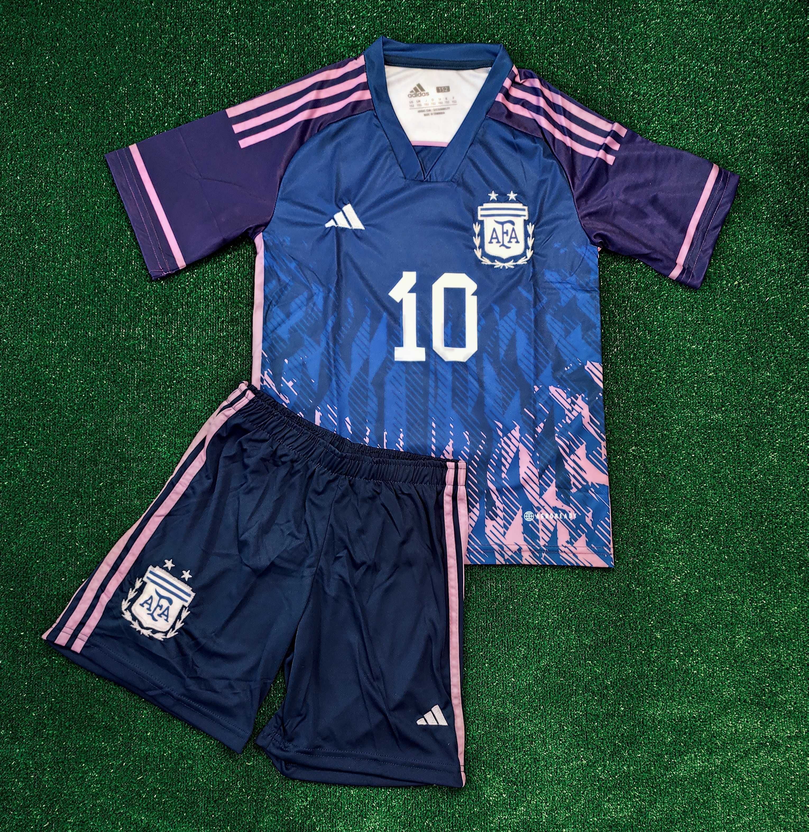 Мъжки детски екип Аржентина Меси adidas мъжка детска фланелка