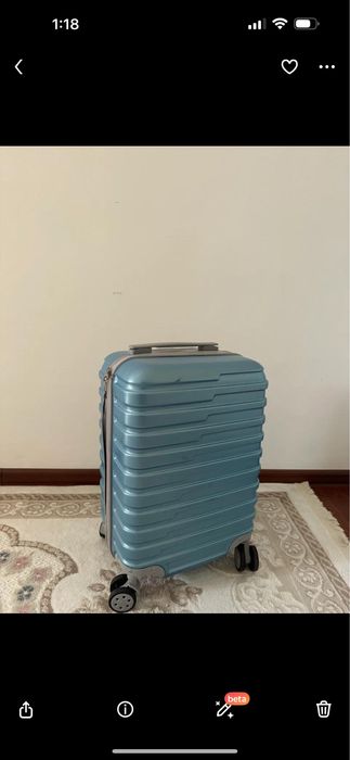 Чемодан синий размер S