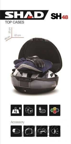 Cutie Shad moto 48L HS48 dark grey KSHD0B48300