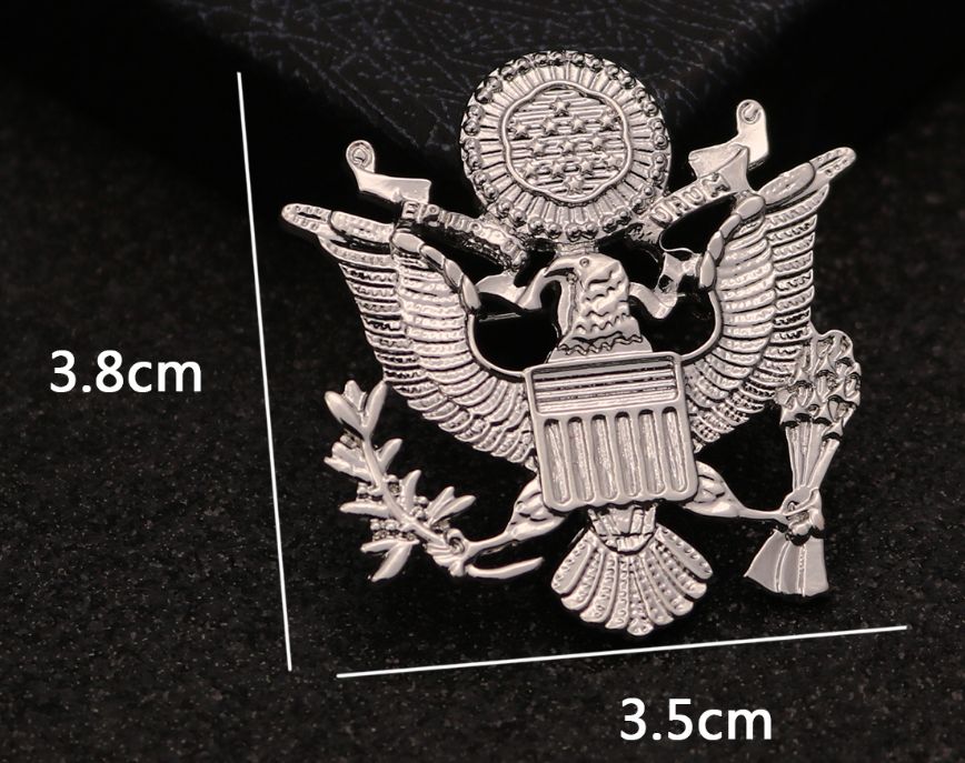 Новый металлический значок орел герб США для коллекции для детей