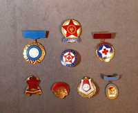 Insigne-RPR-RSR-Donator-Fruntas-Evidentiat-Merit-Onoare-Emerit-militar