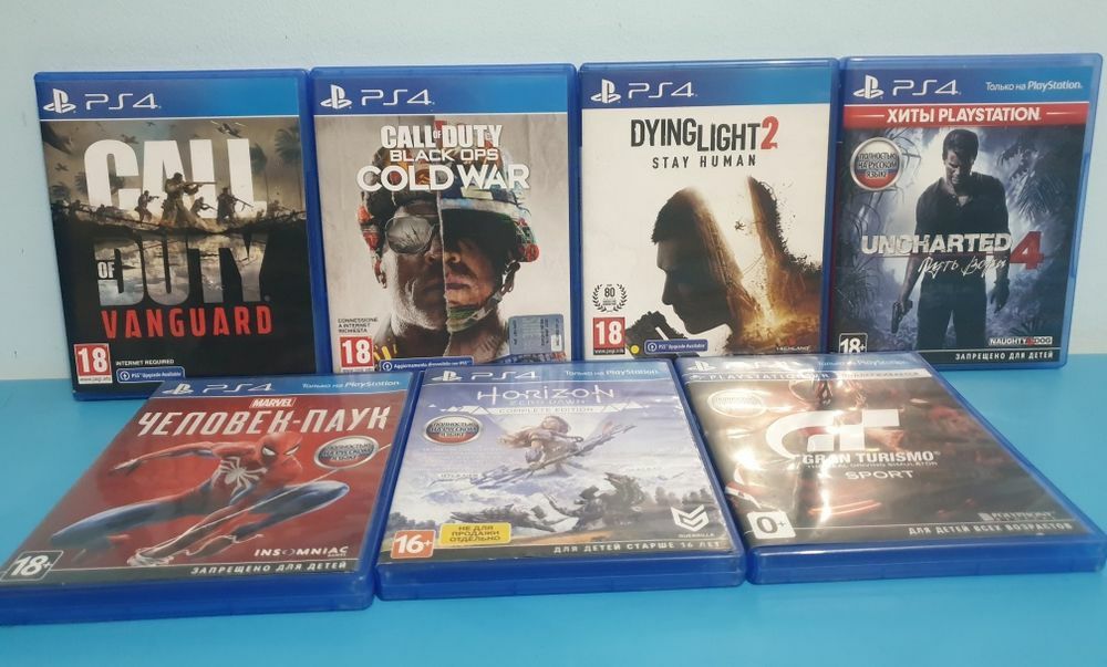 Диски на playstation 4-5