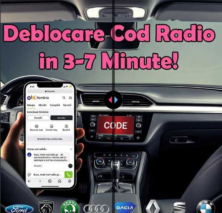 Cod Radio Original Recuperat - Ford Fiesta Peugeot Skoda Fabia BMW X1