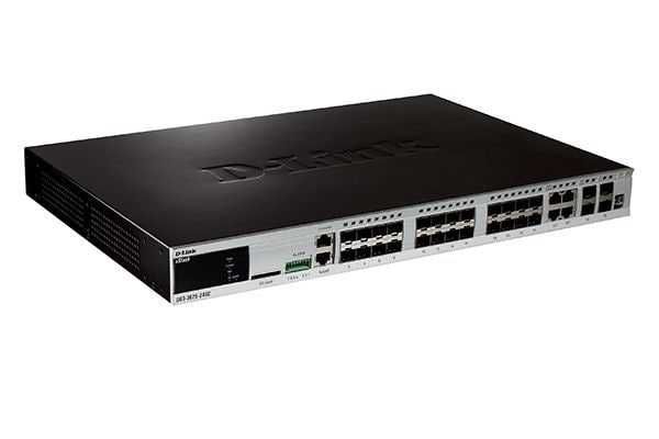 Коммутатор D-LINK DGS-3620-28SC 24 портами 1000Base-T 
 4 порта 10 G