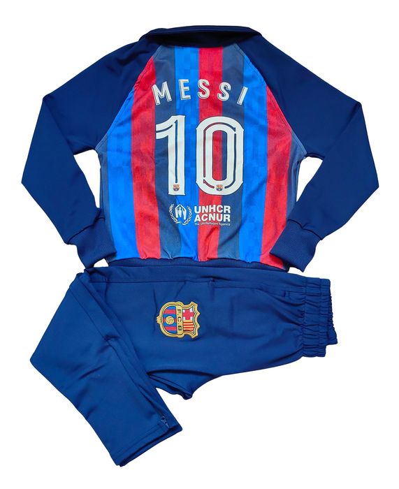 Детски футболен комплект Барселона Меси дълъг екип Messi Barcelona