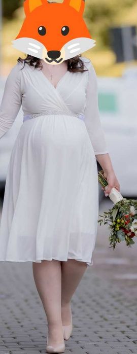 Rochie cununie civila, pentru gravidute