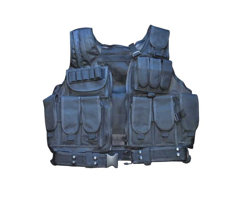 Vesta TACTICA Swiss Arms cu buzunare, holster inclus si curea