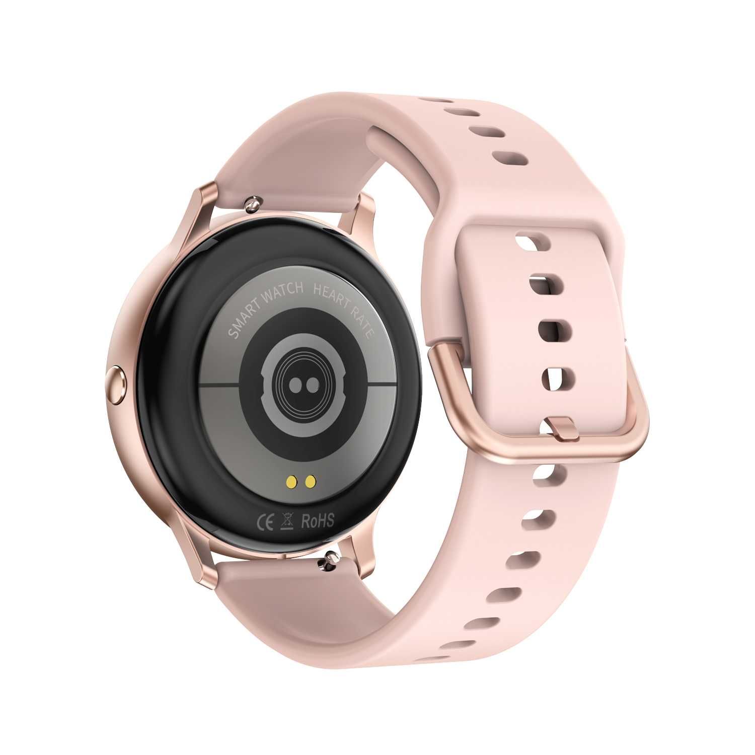 Смарт часовник Smartis DT88 Pro, IP67, Bluetooth, Розово злато и Черен