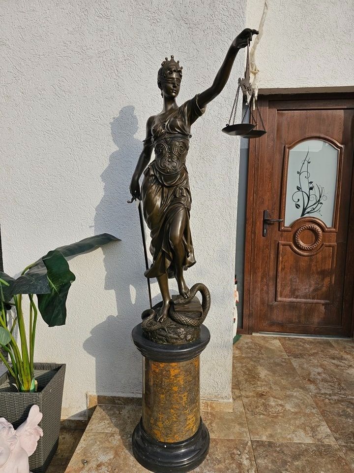 Statueta bronz Justitia 190 cm 120kg