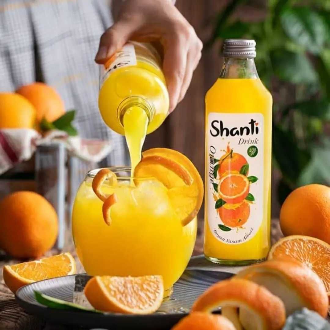 Натуральный сок апельсин гранат и лимон персиковый