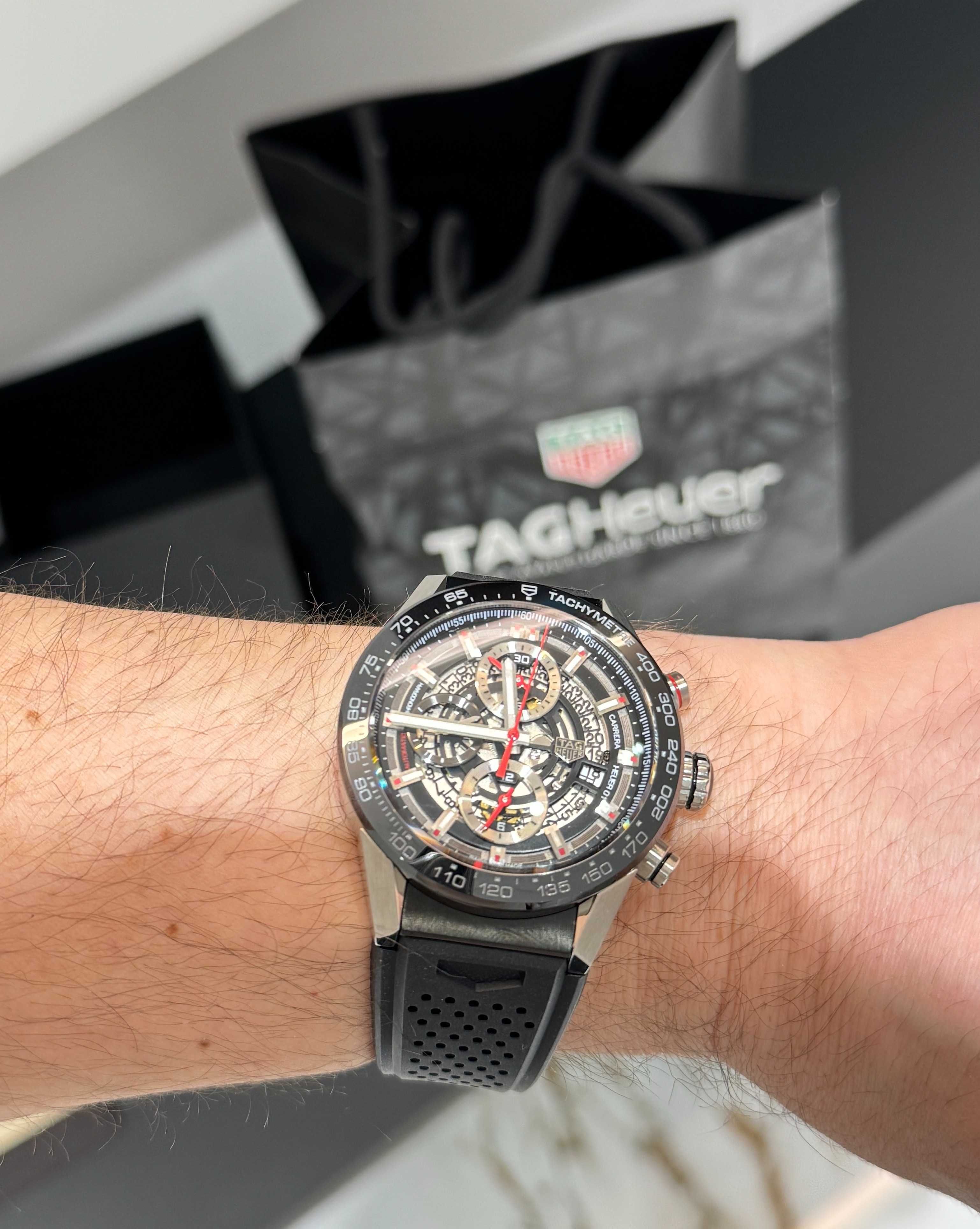 carrera heuer скелет керамичен безел