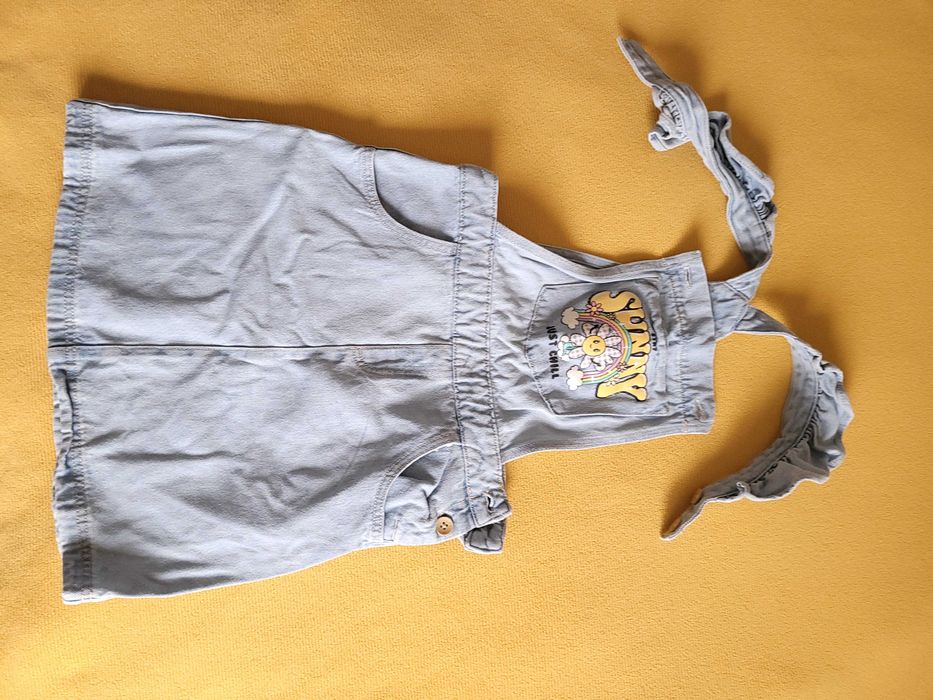 Set doua salopete de blugi pentru fetite de 5 - 8 ani