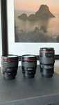 Obiectiv Canon EF 24mm 1.4 L II, 35mm 1.4 L, 100mm 2.8 L IS