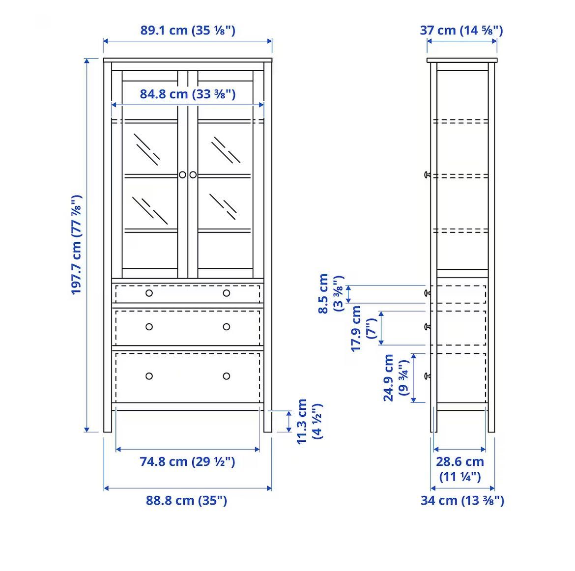 Vitrina Ikea HEMNES