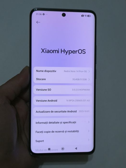 Vand/schimb Redmi Note 14 Pro Plus 512gb 5G