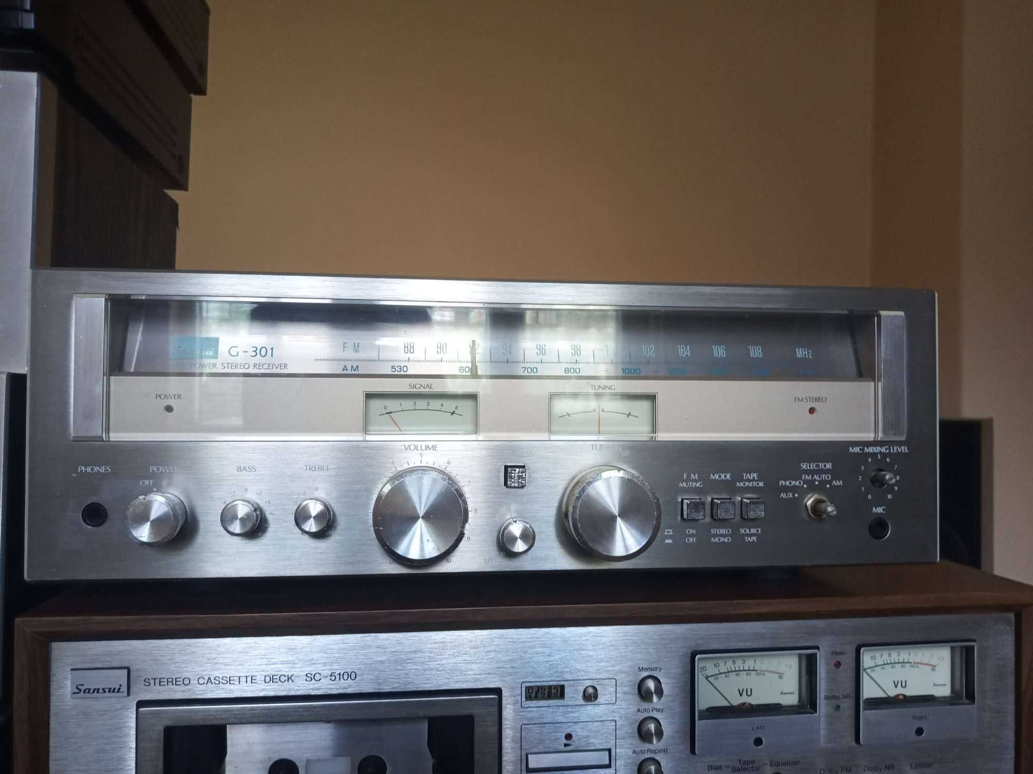 Продавам : Sansui G-301/ Vintage Hi-Fi приемник / Работи/ за части