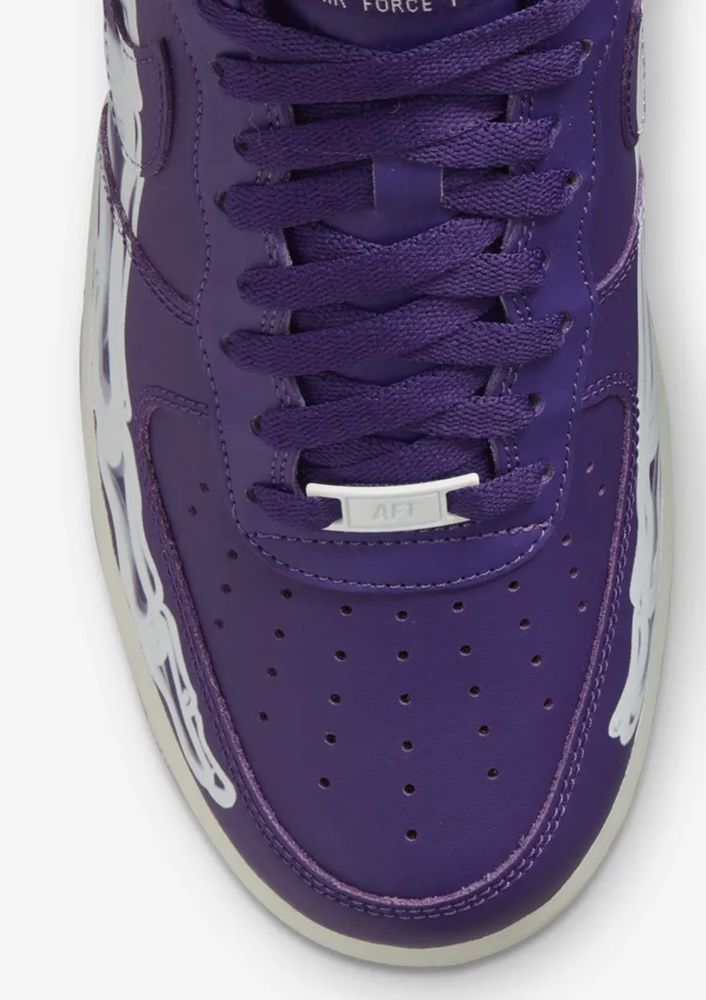 Nike Air force skeleton purple