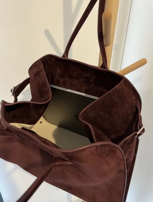 The row margaux bag 15 burgundy чанта