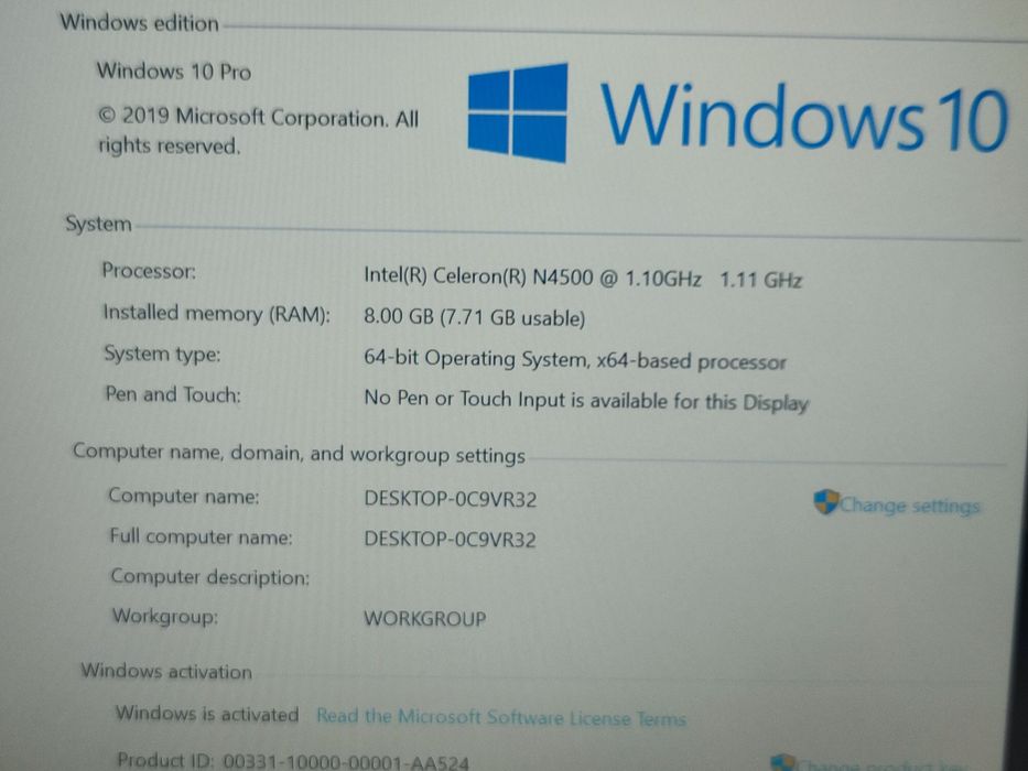 Laptop Model NOU Ultra subțire HP 14s-DQ - Intel N4500/ 8Gb DDR4/ SSD