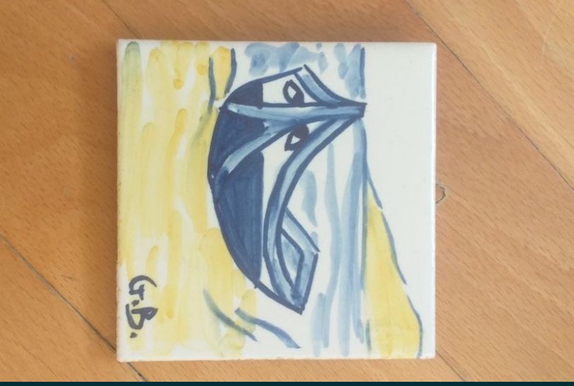 Португалски Azulejos / плочки ръчно рисувани 7,5х7,5 см