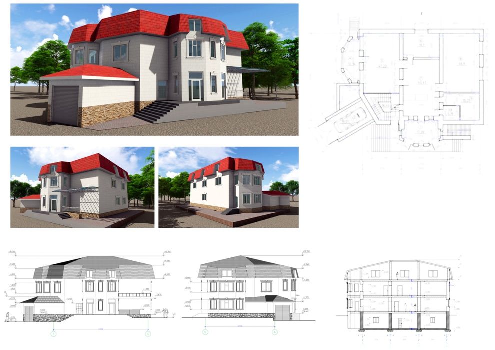 3D Визуализация, 3D Рендеринг, Эскизный проект