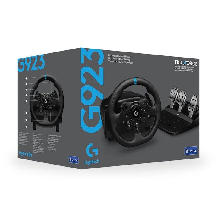 Volan logitech 923 cu pedale schimb cu drona dji sau bmx