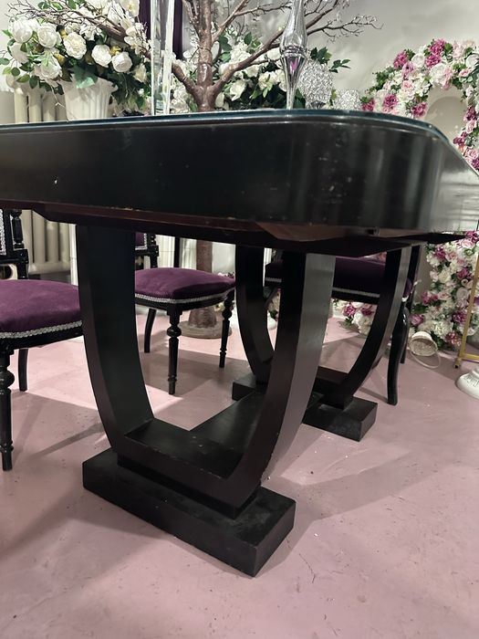 Masa art deco impecabila extensibila