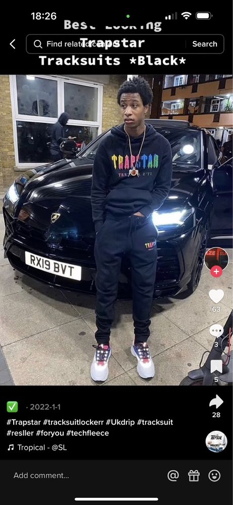 Trapstar tracksuit S