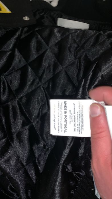 Off white Leather Jacket