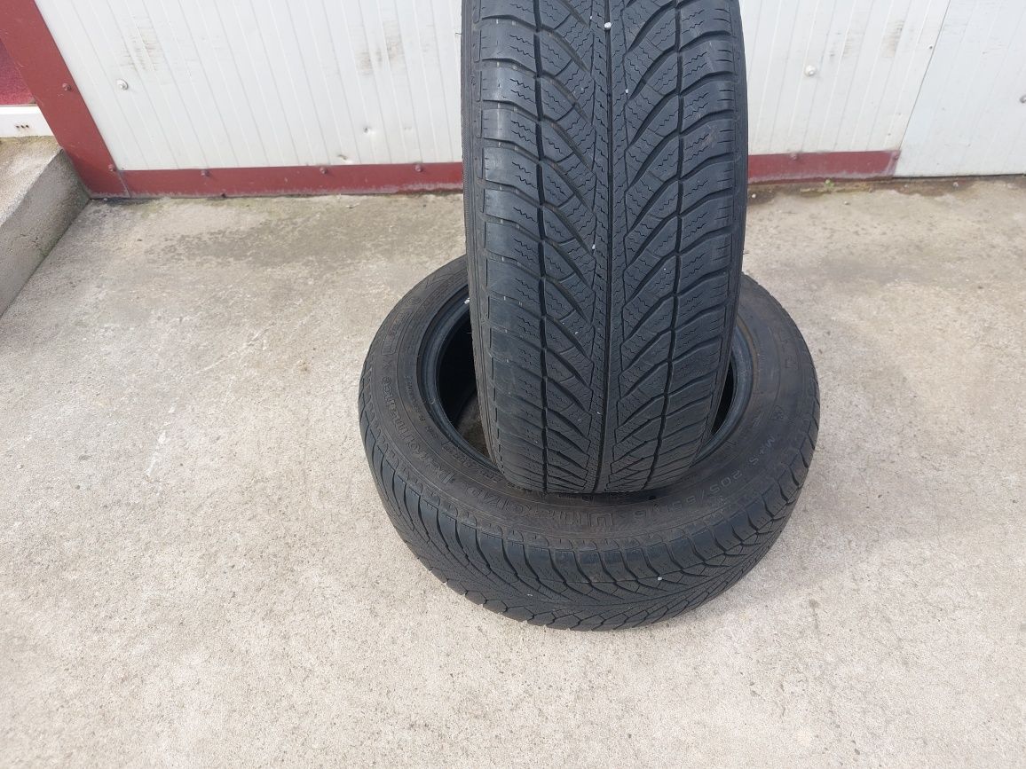 125 lei bucata! Doua anvelope RUNFLAT M+S/IARNA 205 55 16 Goodyear