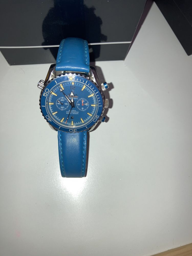 Ceas Omega Seamaster Planet Ocean Blue 600 co axial