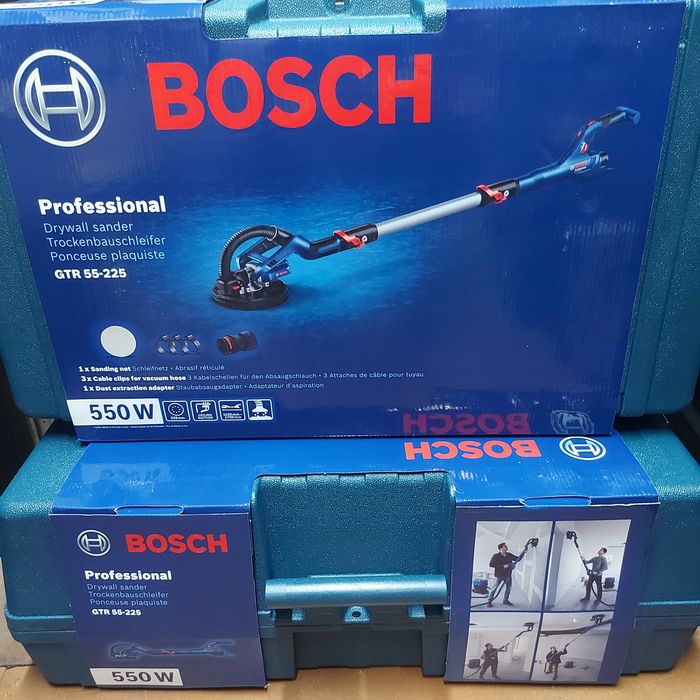 ПРОМОЦИЯ.Шлайфмашина за гипсокартон (жираф)Bosch GTR 55-225 в куфар
