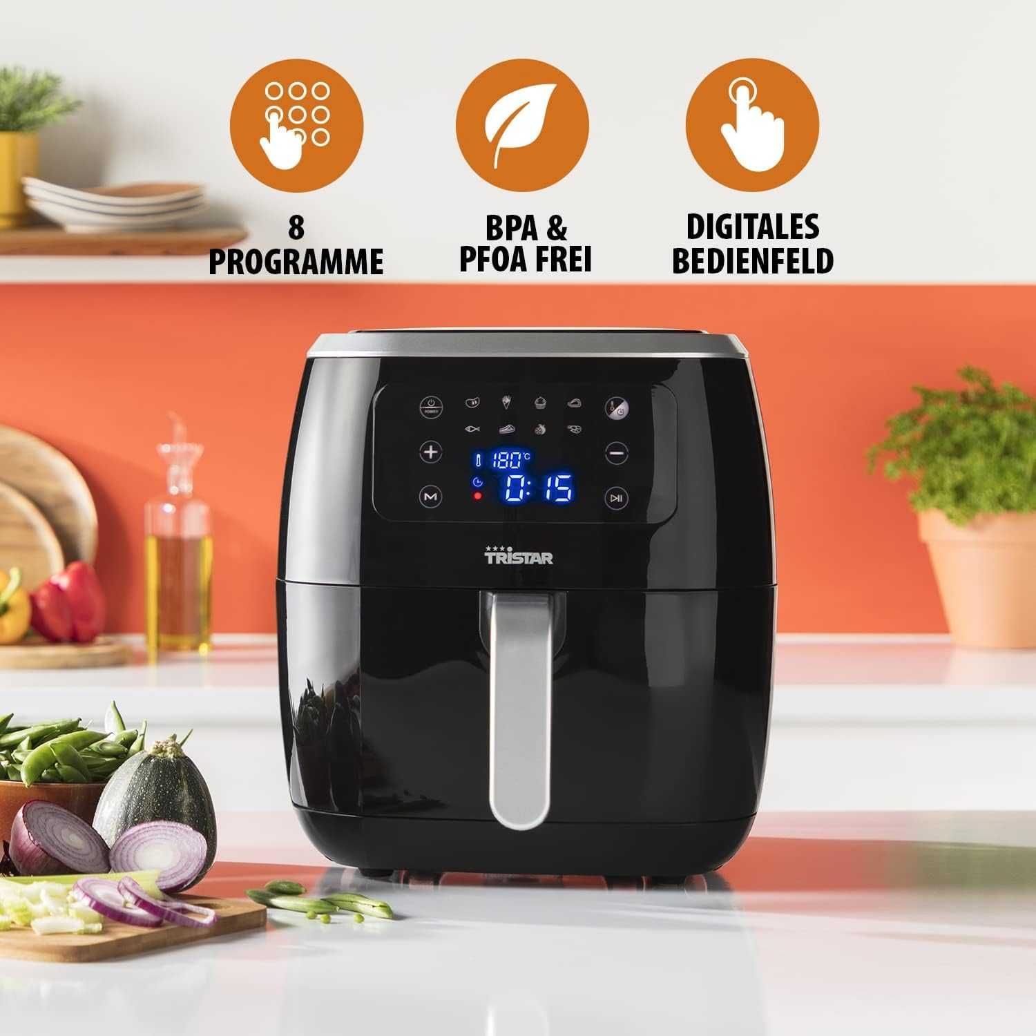 Чисто Нов Фритюрник с Горещ въздух Air Fryer Еър Фраер TRISTAR FR6997