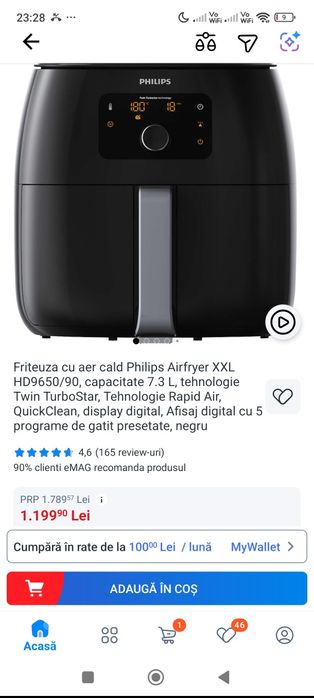Airfryer Philips 9650/90 xxl