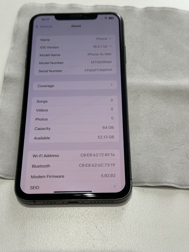 Iphone XS Max 64GB 99% baterie Space Gray