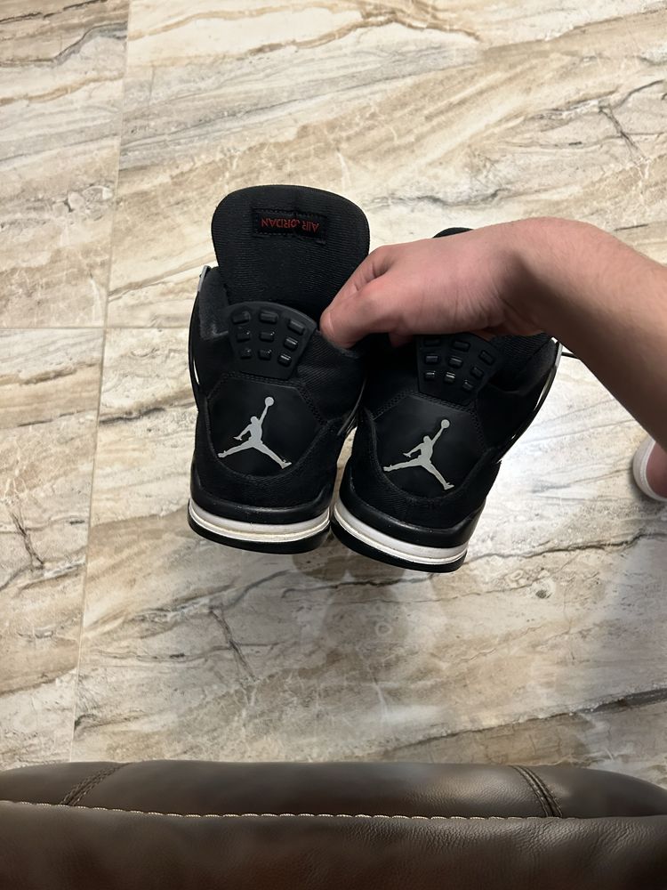 Air Jordan 4 Black Canvas