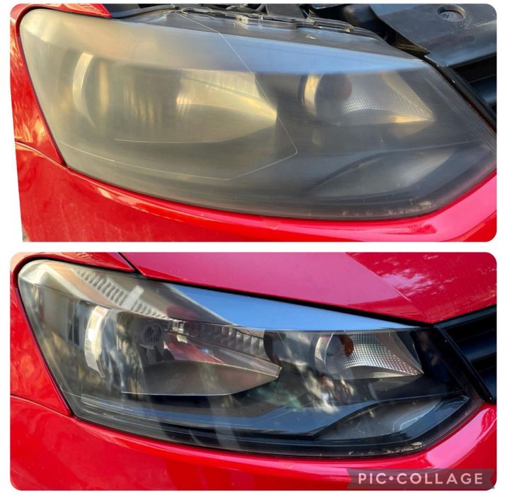 Polish faruri cu polimer  •polimerizare• Polimer faruri/reconditionare