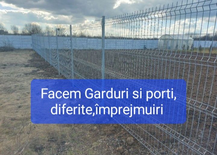 Garduri facute din sipca,tabla,plasa