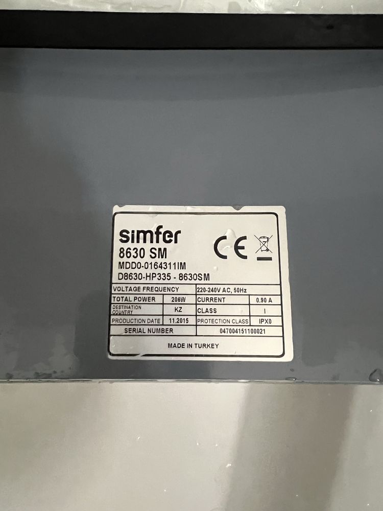 Продам купольную вытяжку simfer 8630 SM