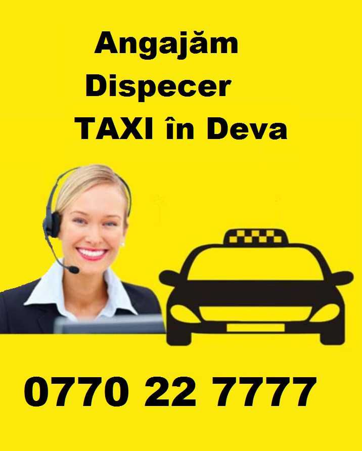 Angajam dispecer taxi în Deva