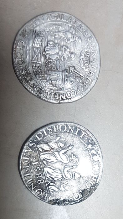 Vând Jeton / Monedă Argint Foarte RAR 1588 / 1594 Republica Olandeză