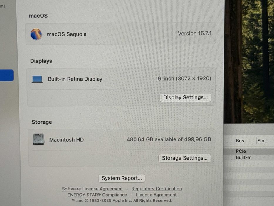 MacBook Pro 16 2019`Core i7-9750H/16GB RAM/512GB SSD/AMD 5300M/Бат 9ч