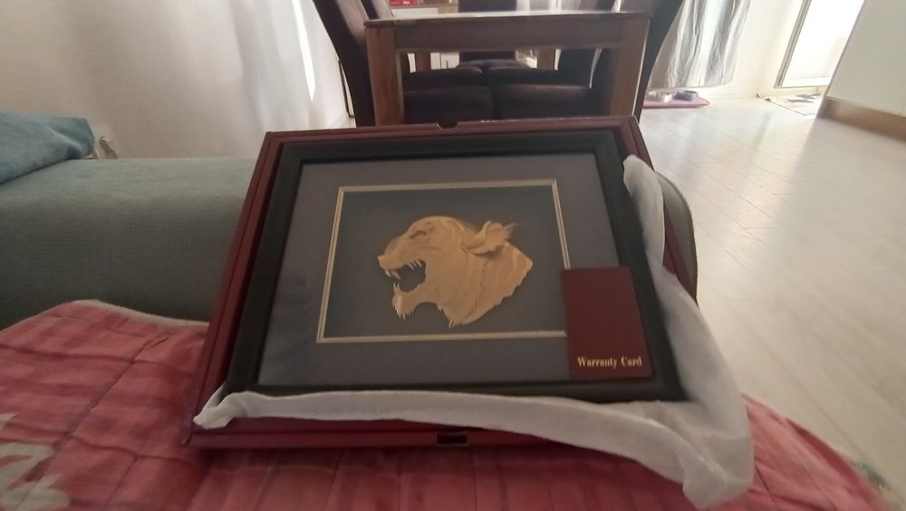 Златен тигър 24каратово злато ,